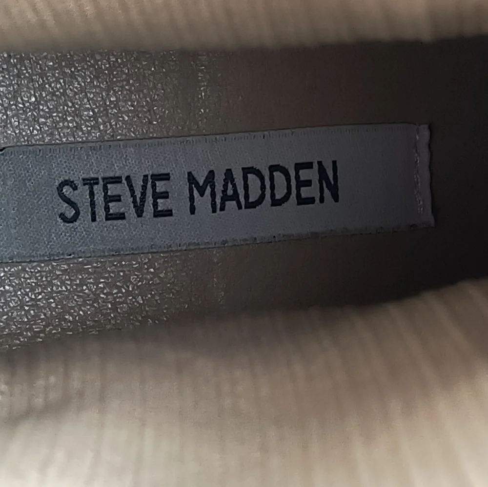 Steve Madden Hayle 7.5 Tan Platform Chelsea Chunky Boots Shoes